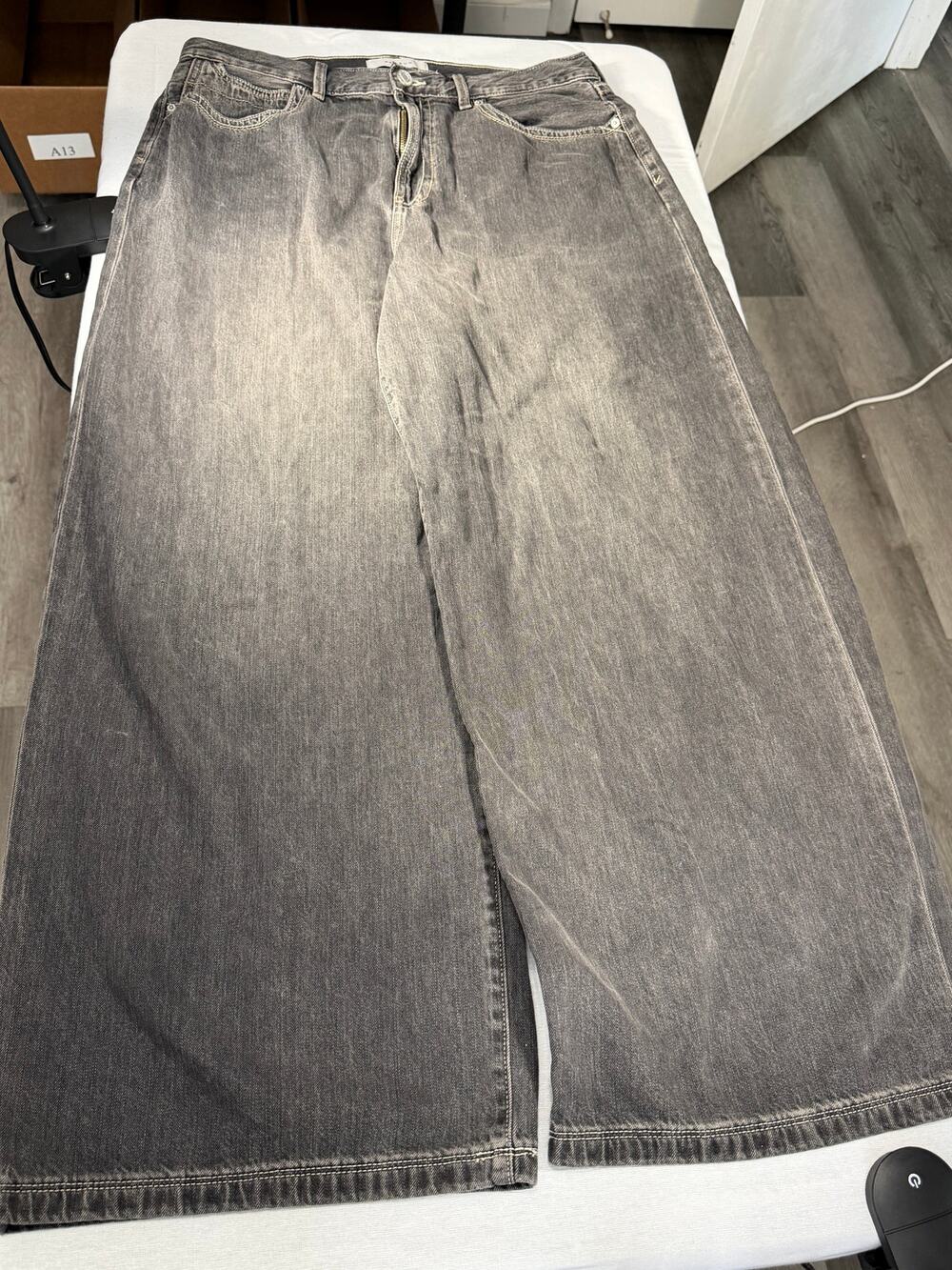 PacSun Ryder Ultra Baggy Gray Jeans 34x32 Y2K Wide Leg